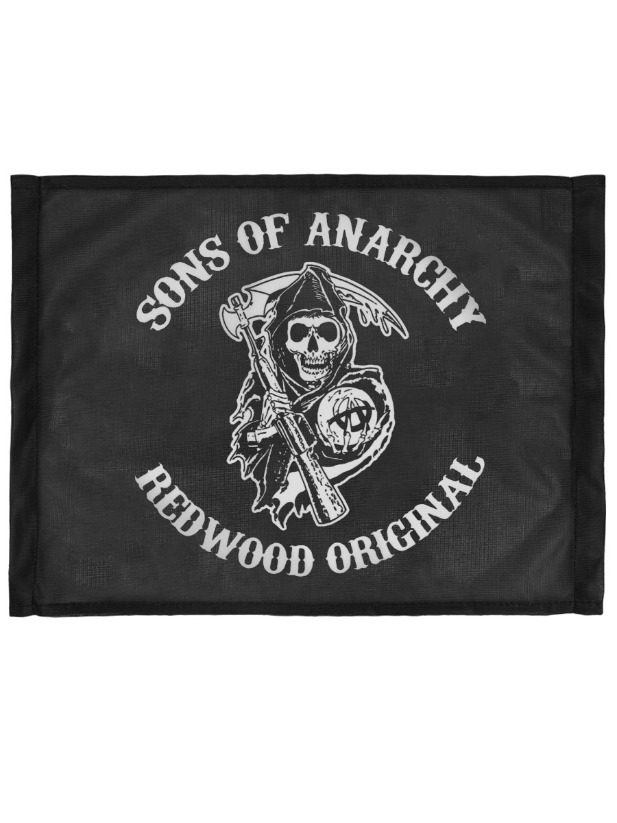 Флаг автомобильный Sons of Anarchy - фото 2 - rockbunker.ru