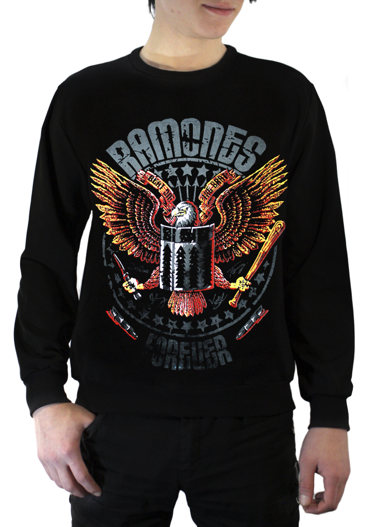 Свитшот RockMerch Ramones Forever мужской - фото 1 - rockbunker.ru