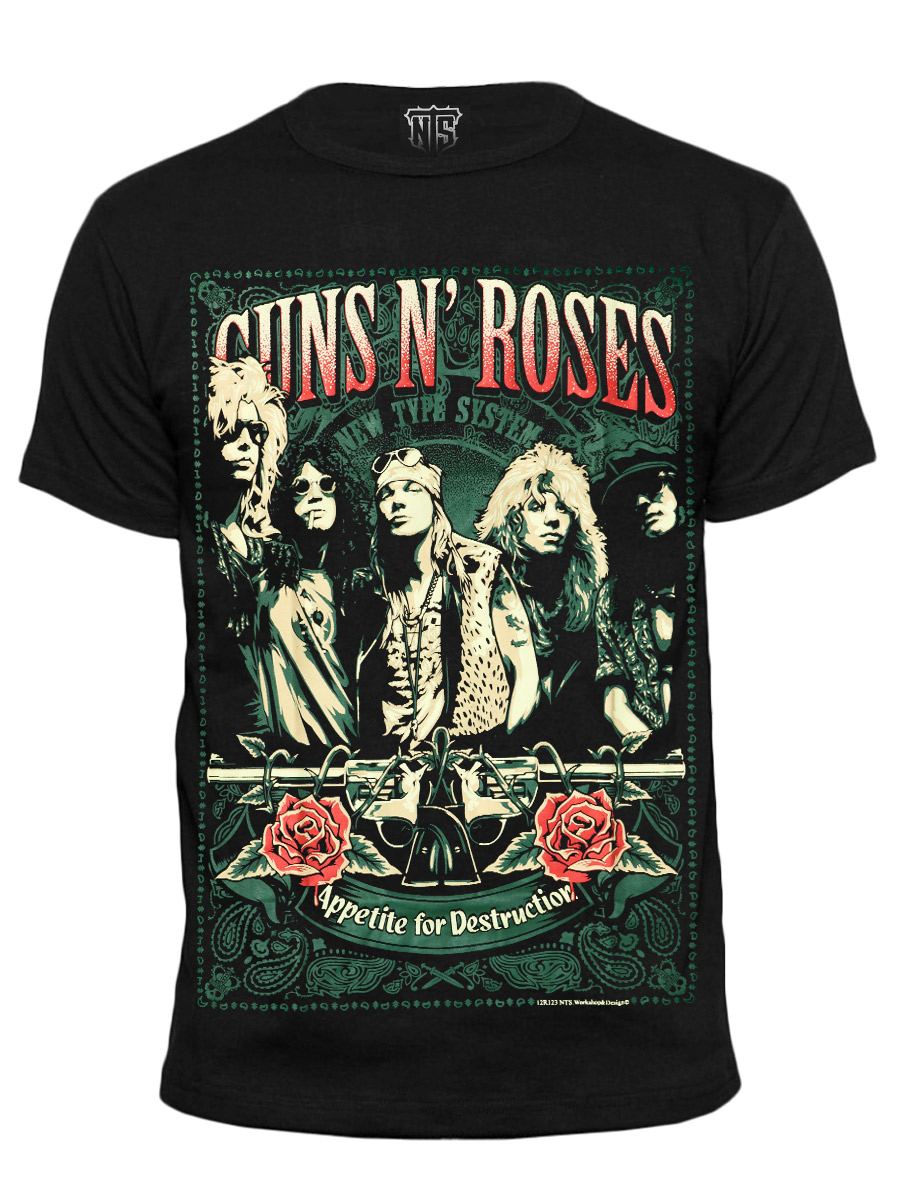 Футболка New Type System Guns n Roses - фото 1 - rockbunker.ru