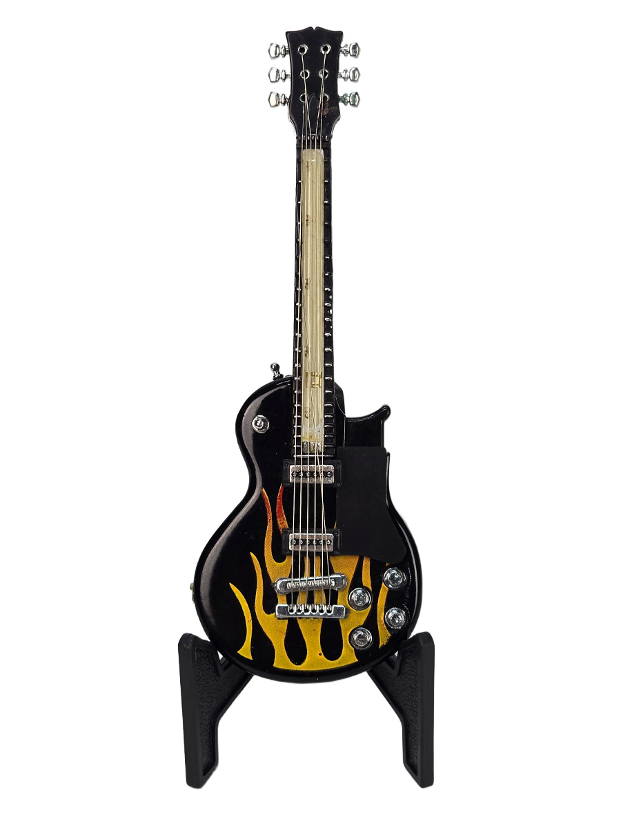 Зажигалка Гитара с пламенем - фото 2 - rockbunker.ru