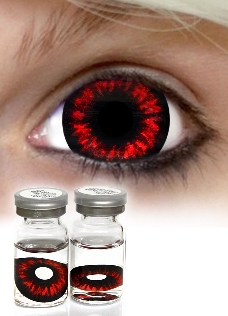 Линзы склеральные Catcher Sclera lenses Red Demon - фото 1 - rockbunker.ru