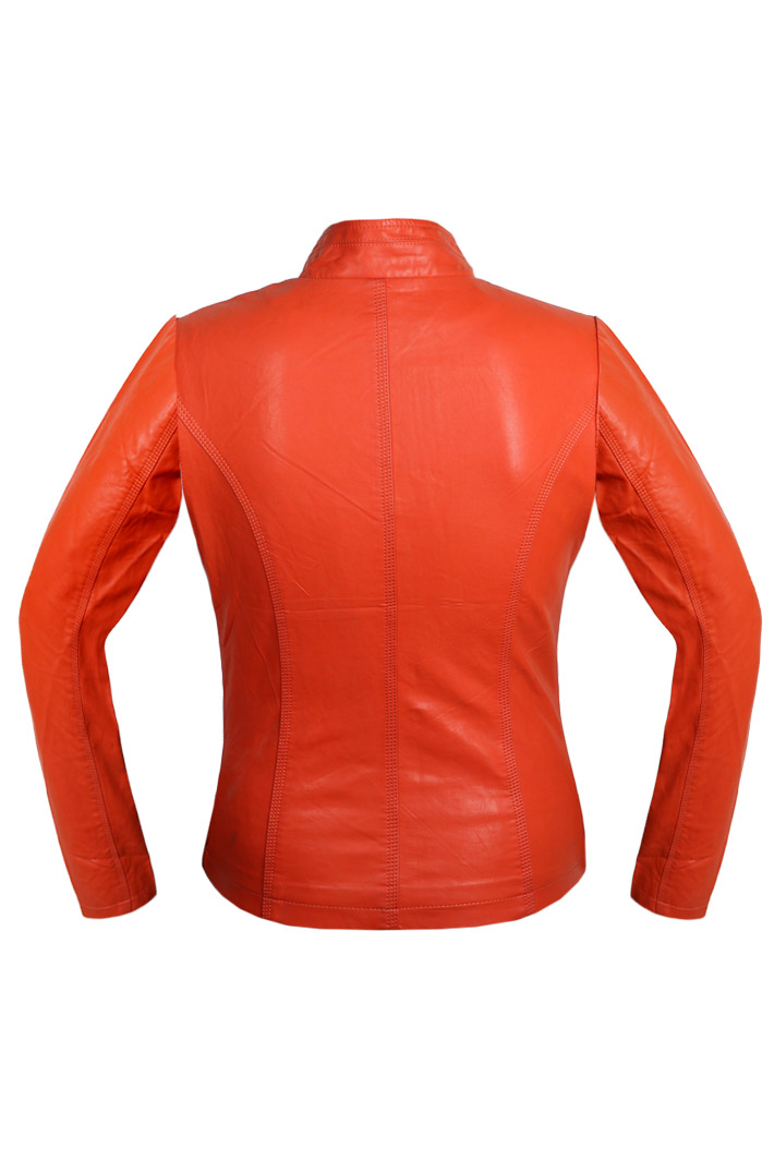 Куртка женская оранжевая - фото 2 - rockbunker.ru