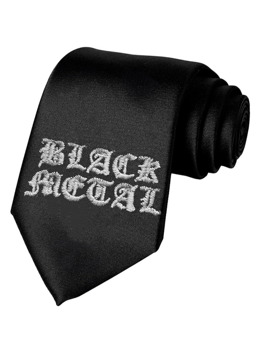 Галстук Black Metal  - фото 1 - rockbunker.ru