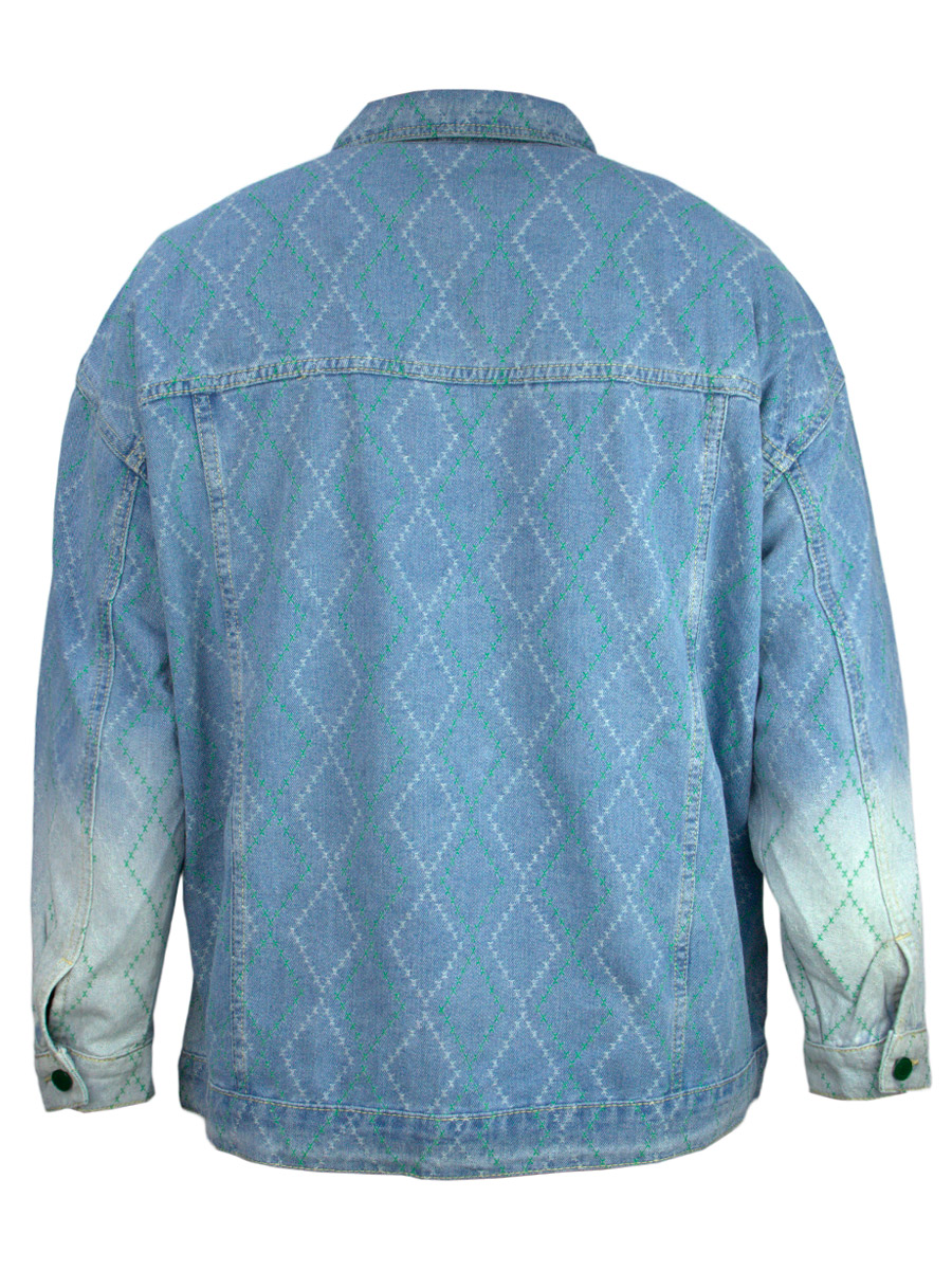 Куртка Джинсовая со Вставками - фото 2 - rockbunker.ru