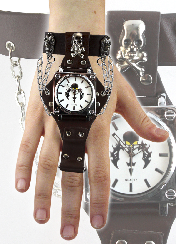 Часы наручные на слейв-браслете DieGe белый циферблат - фото 1 - rockbunker.ru