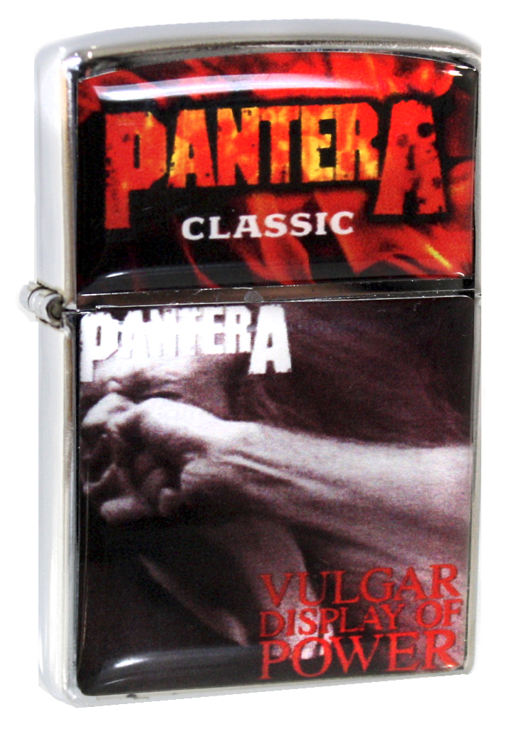 Зажигалка RockMerch Pantera Vulgar display of Power - фото 1 - rockbunker.ru