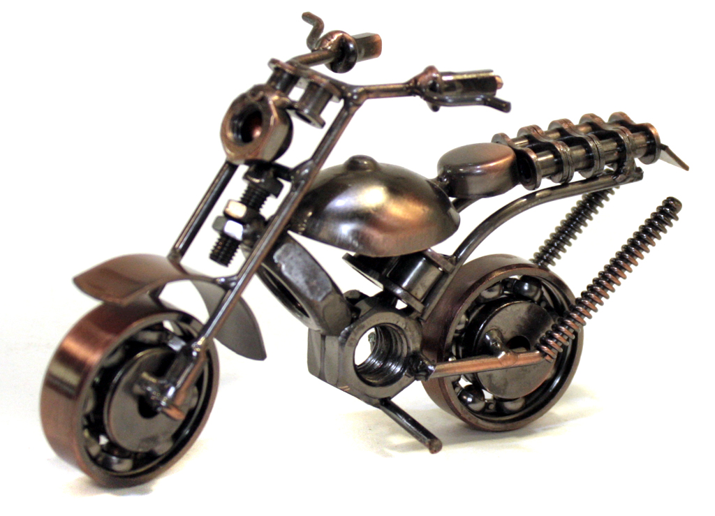 Сувенирная модель Мотоцикл ручной работы МРС026 - фото 2 - rockbunker.ru
