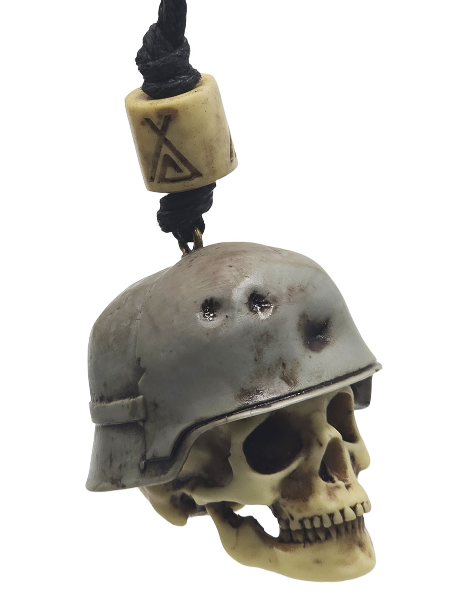 Кулон Череп в каске - фото 1 - rockbunker.ru