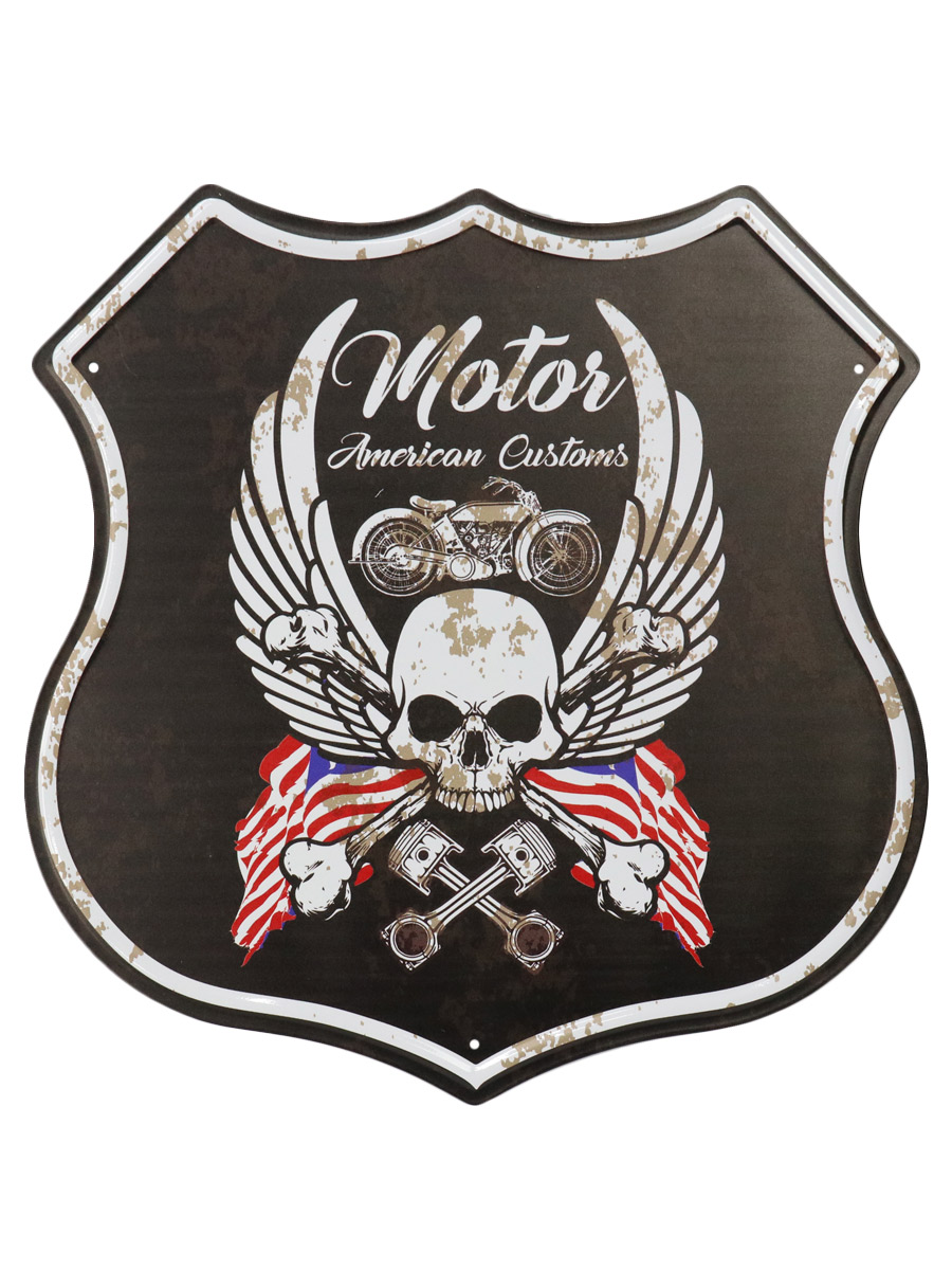 Табличка Motor American Custom - фото 1 - rockbunker.ru