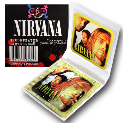 Презерватив RockMerch Nirvana - фото 3 - rockbunker.ru
