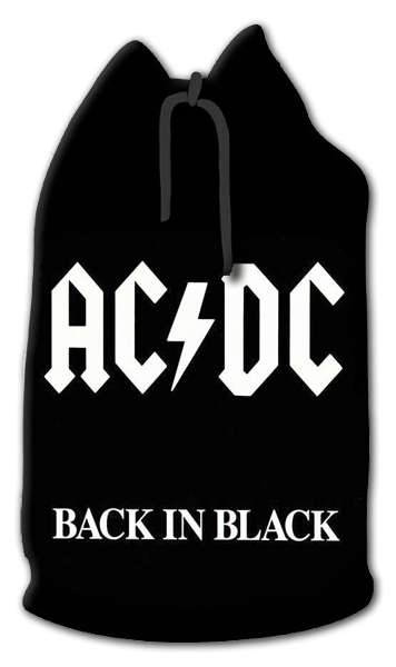 Торба AC DC Back In Black текстильная - фото 1 - rockbunker.ru