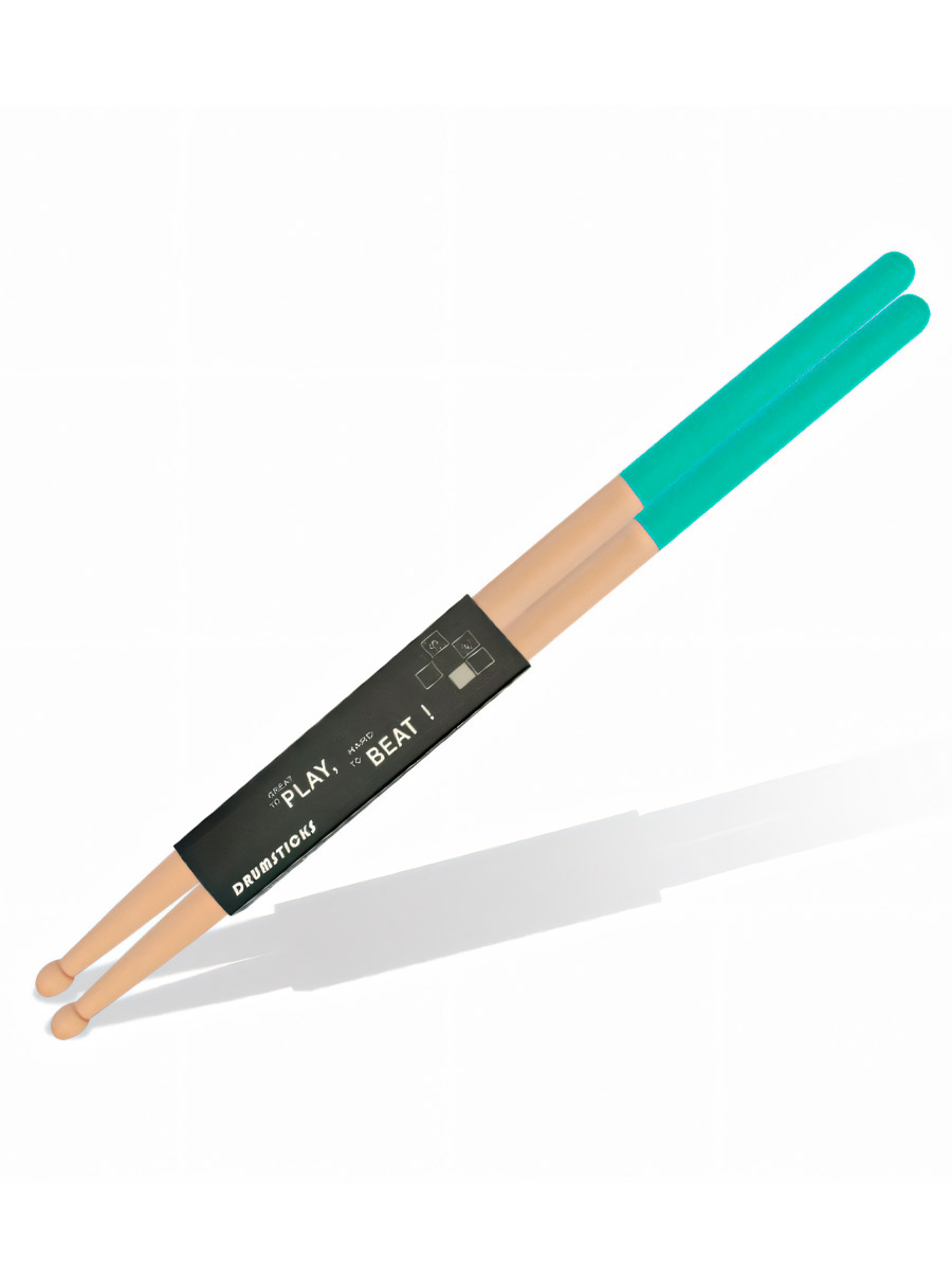 Барабанные палочки Moboog Зеленые - фото 1 - rockbunker.ru