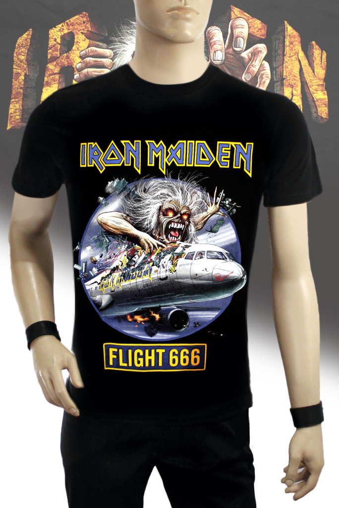 Футболка Hot Rock Iron Maiden Flight 666 - фото 1 - rockbunker.ru