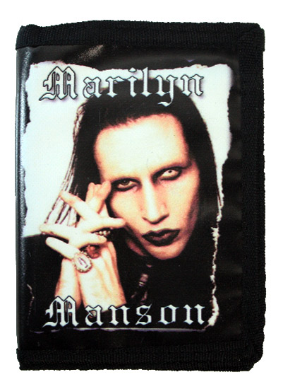 Кошелек Marylin Manson из кожзаменителя - фото 1 - rockbunker.ru