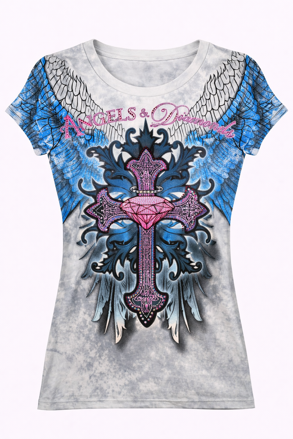 Футболка женская Xzavier AD169W-SE Crossed Diamond - фото 1 - rockbunker.ru