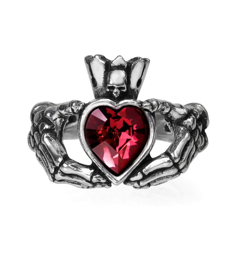 Кольцо Alchemy Gothic R210 Claddagh By Night - фото 1 - rockbunker.ru