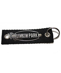 Брелок Linkin Park текстильный с металлическим жетоном - фото 1 - rockbunker.ru