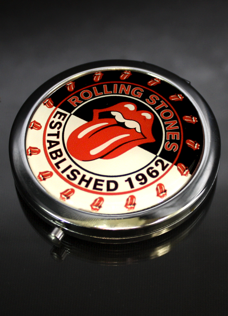 Зеркало RockMerch The Rolling Stones 1962 карманное - фото 1 - rockbunker.ru