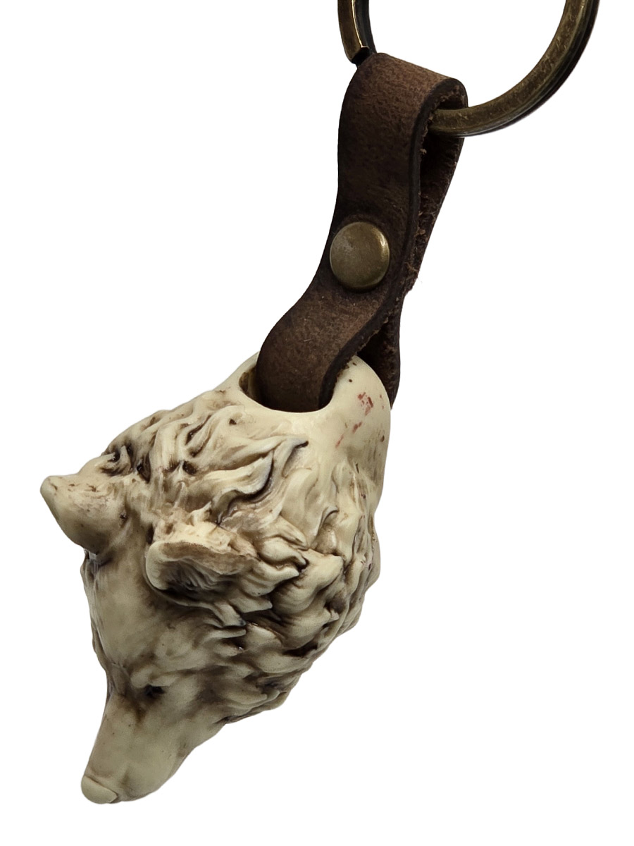 Брелок Голова Волка - фото 2 - rockbunker.ru