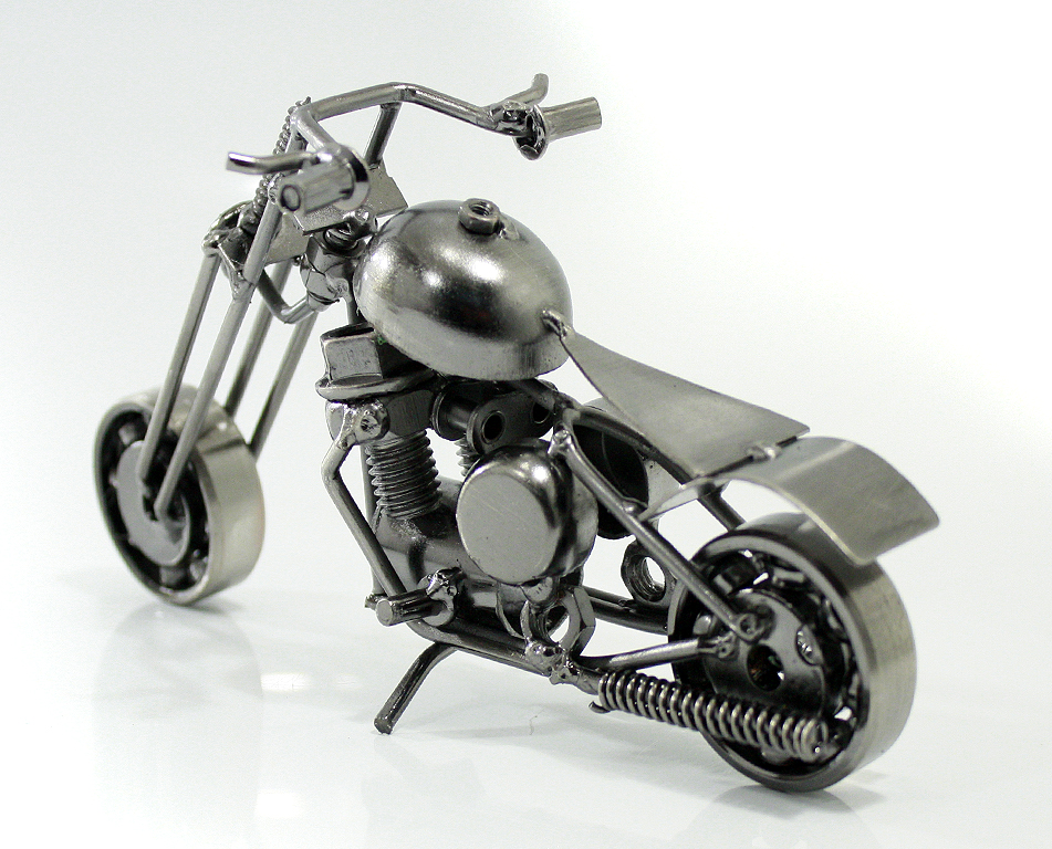 Сувенирная модель Мотоцикл ручной работы МРС002 - фото 3 - rockbunker.ru