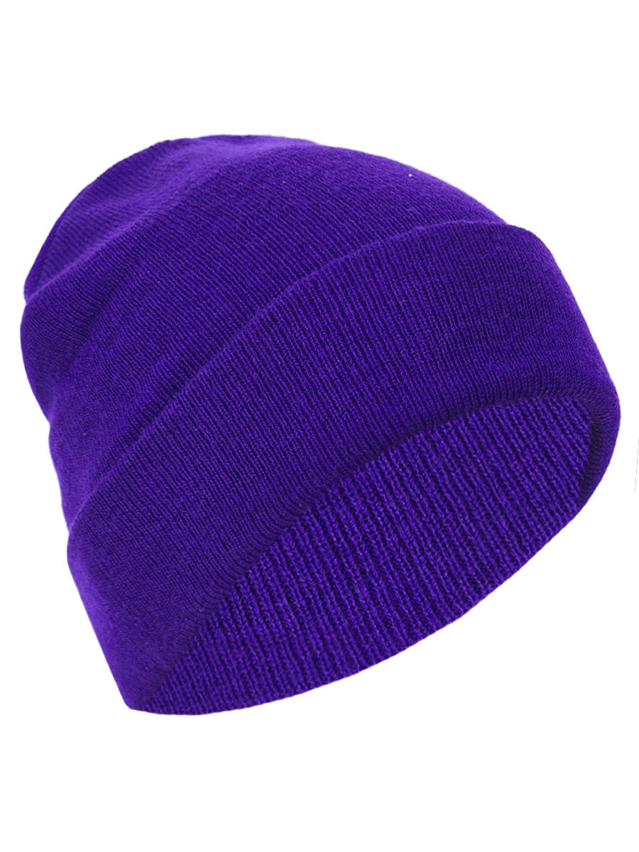Шапка фиолетовая - фото 1 - rockbunker.ru