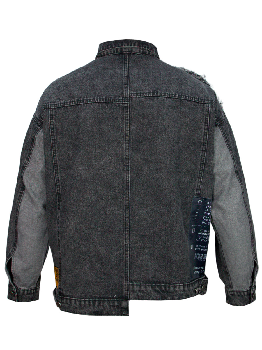 Куртка Джинсовая с Нашивками - фото 2 - rockbunker.ru