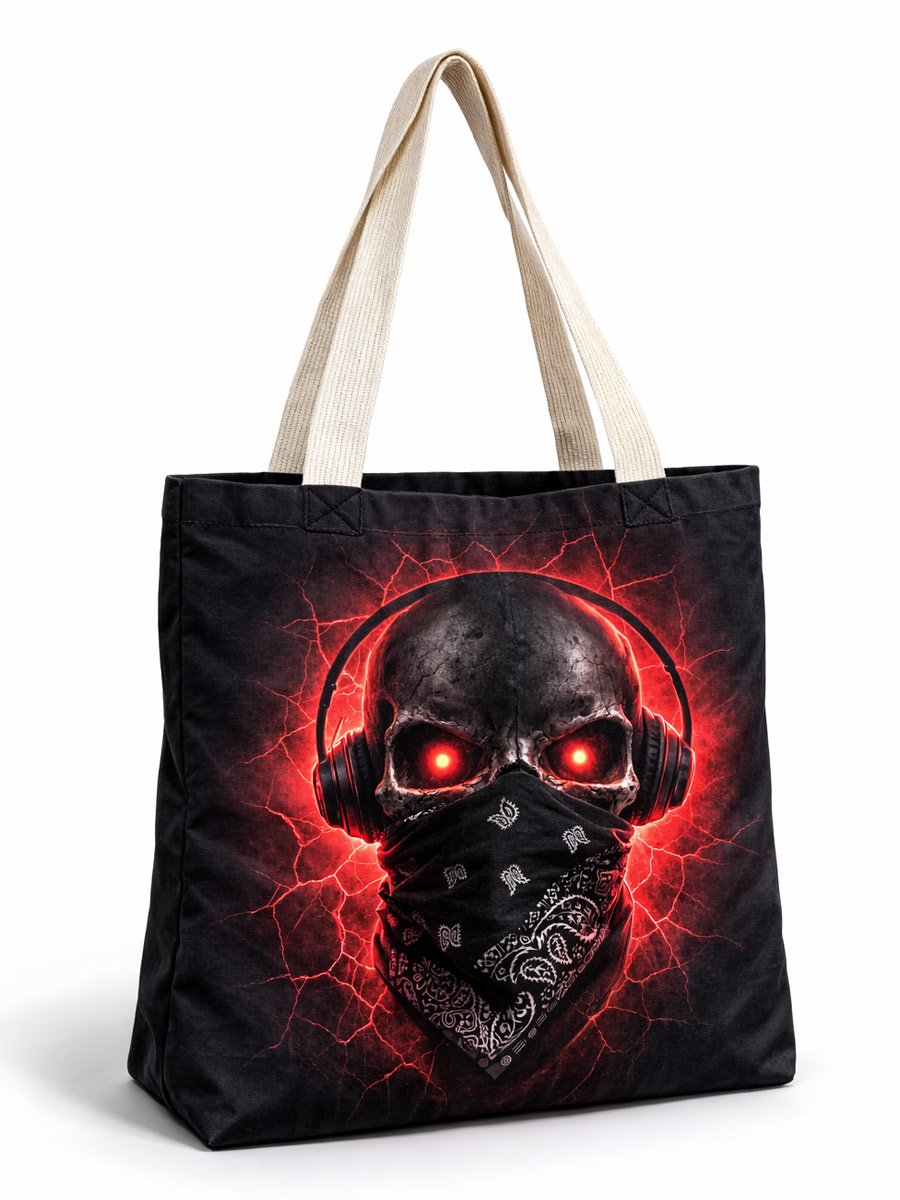 Сумка шоппер Череп - фото 1 - rockbunker.ru