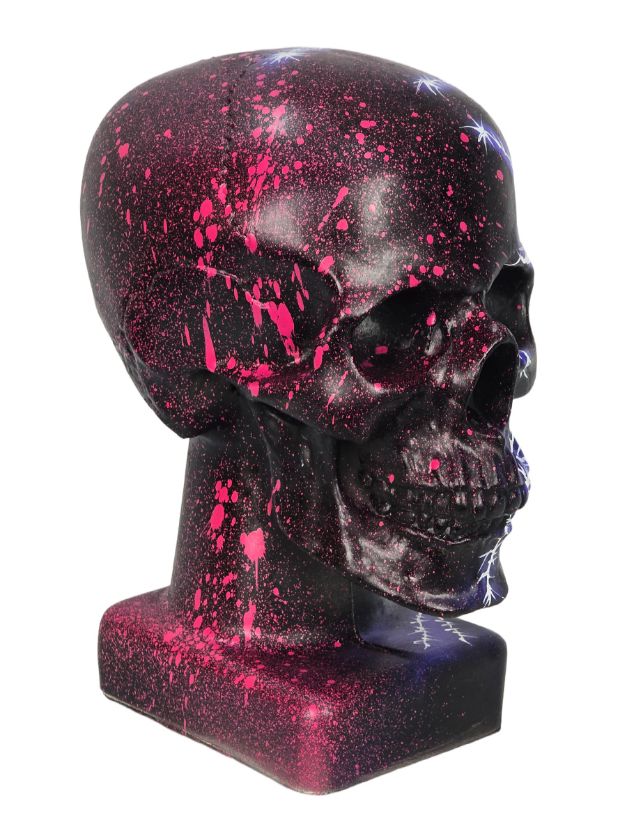 Череп Декоративный Лазер Фиолет - фото 1 - rockbunker.ru