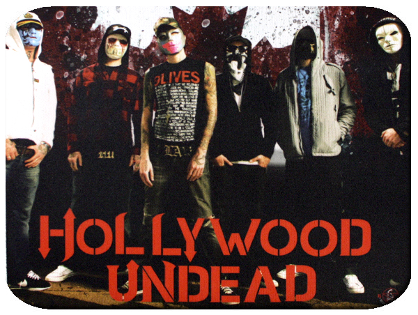 Коврик для мыши RockMerch Hollywood Undead - фото 1 - rockbunker.ru