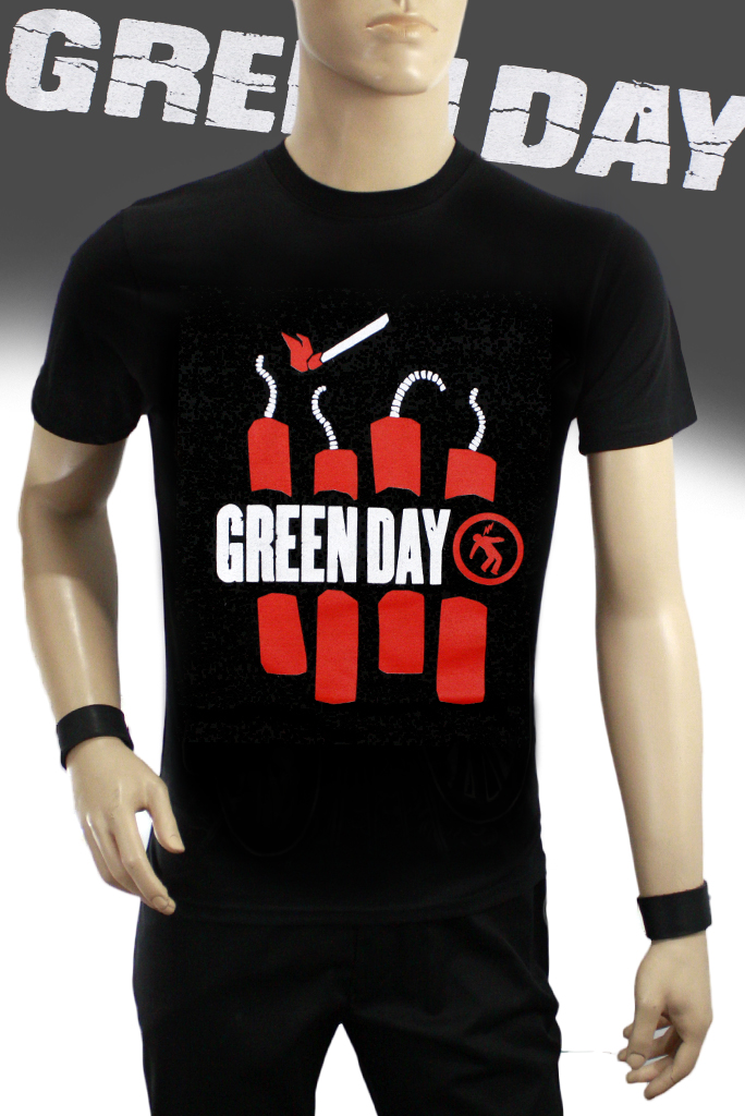 Футболка Hot Rock Green Day - фото 1 - rockbunker.ru