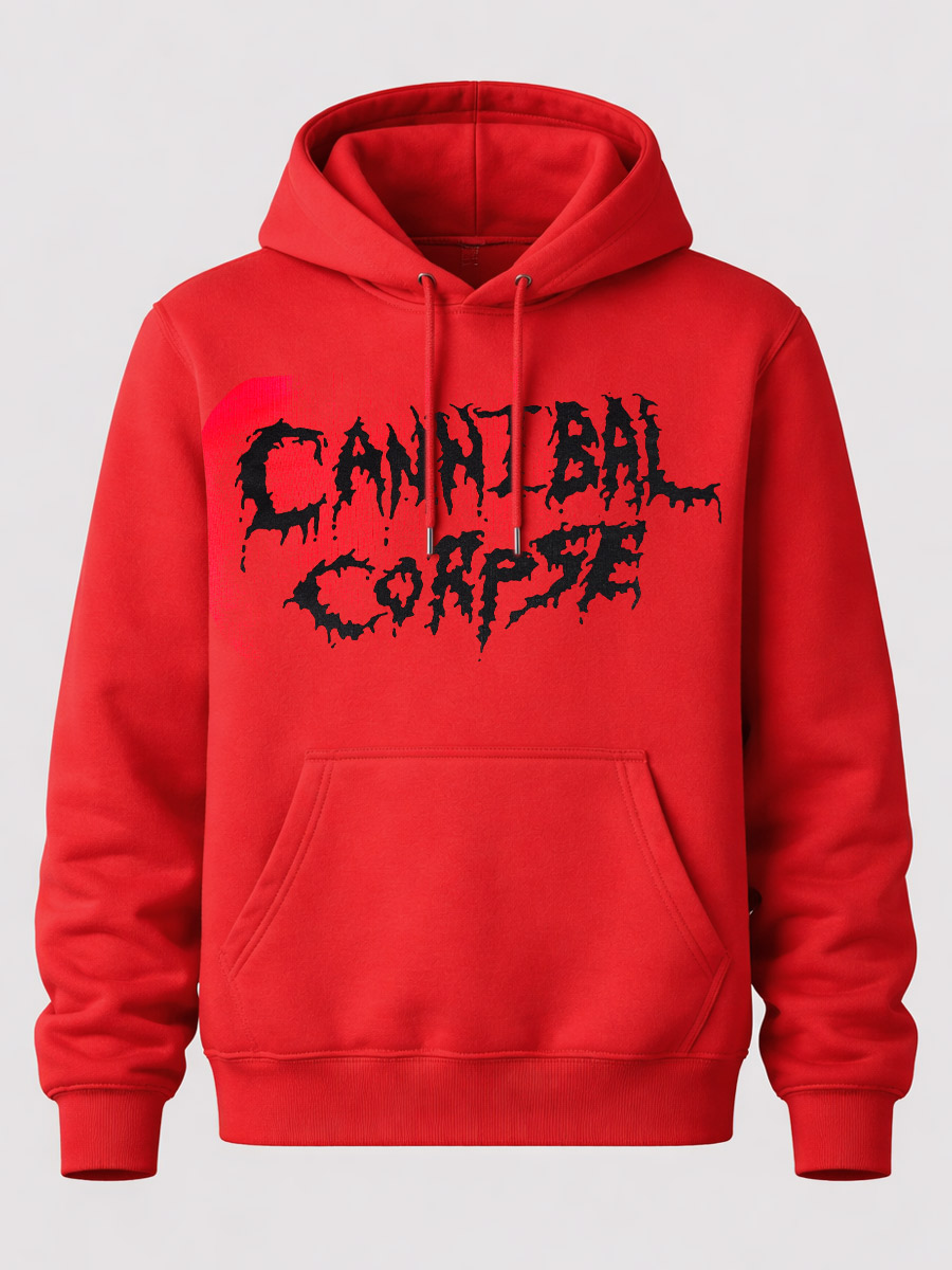 Толстовка Cannibal Corpse красная - фото 1 - rockbunker.ru