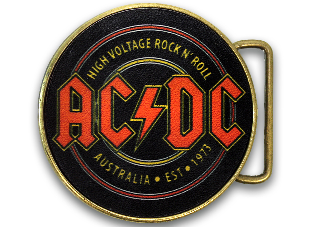 Пряжка RockMerch AC DC - фото 1 - rockbunker.ru