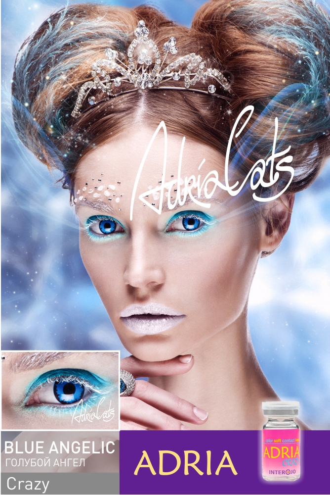 Линза Adria Crazy Blue Angelic голубой ангел - фото 2 - rockbunker.ru