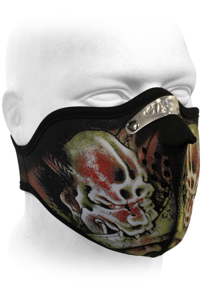 Байкерская маска Японский демон - фото 1 - rockbunker.ru
