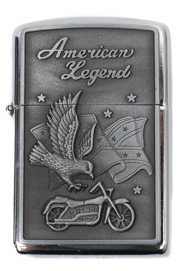 Зажигалка бензиновая JianTai American Legend Орел и мотоцикл - фото 1 - rockbunker.ru