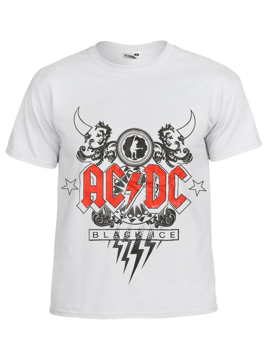 Футболка RockMerch AC DC - фото 1 - rockbunker.ru