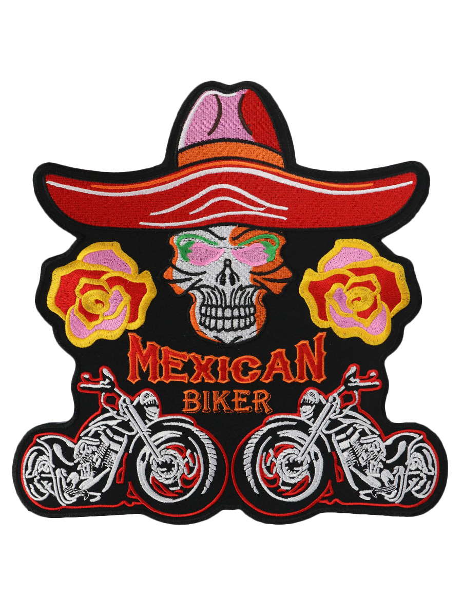 Термонашивка на спину Mexican Biker - фото 1 - rockbunker.ru