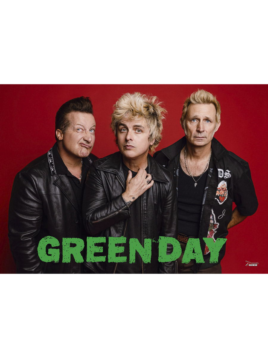 Плакат самоклеющийся на стену Green Day - фото 2 - rockbunker.ru