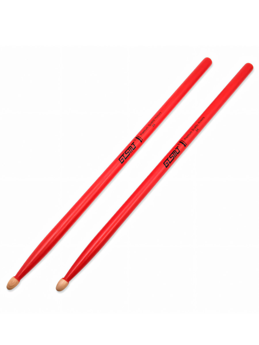 Барабанные палочки GTSMT Красные - фото 1 - rockbunker.ru