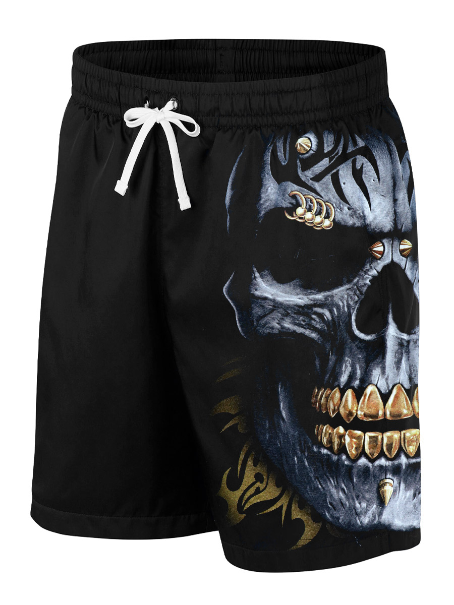Шорты Череп - фото 1 - rockbunker.ru