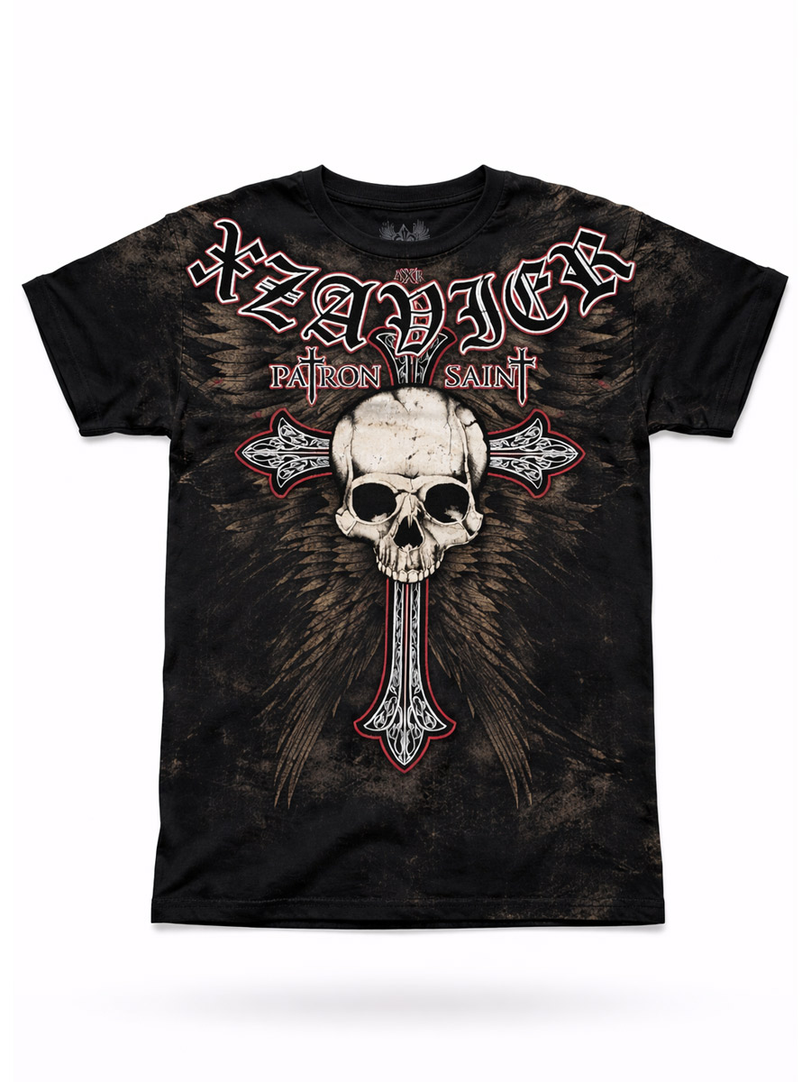 Футболка Xzavier Holly Skulls - фото 1 - rockbunker.ru