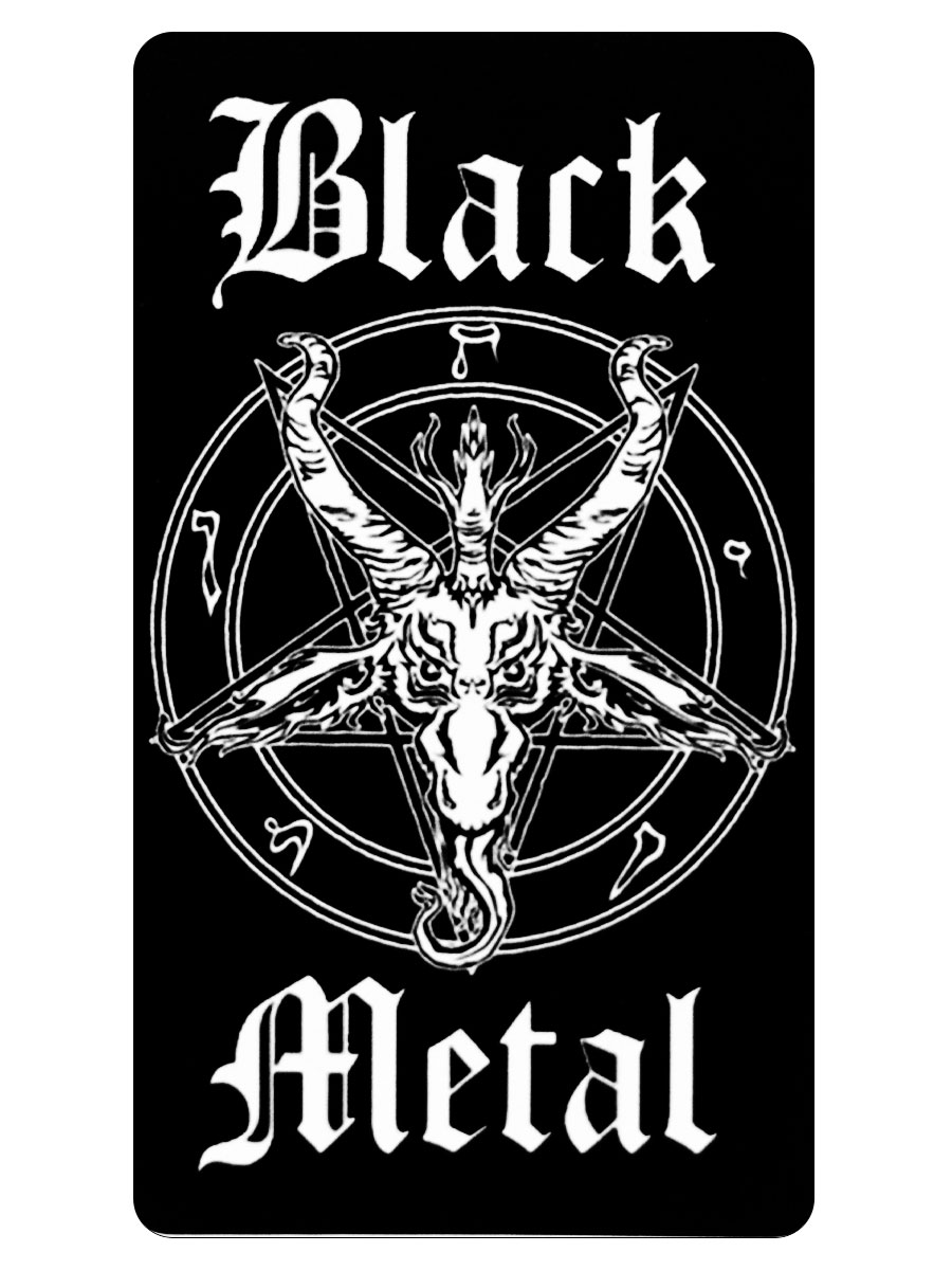 Наклейка-стикер Rock Merch Black Metal - фото 1 - rockbunker.ru