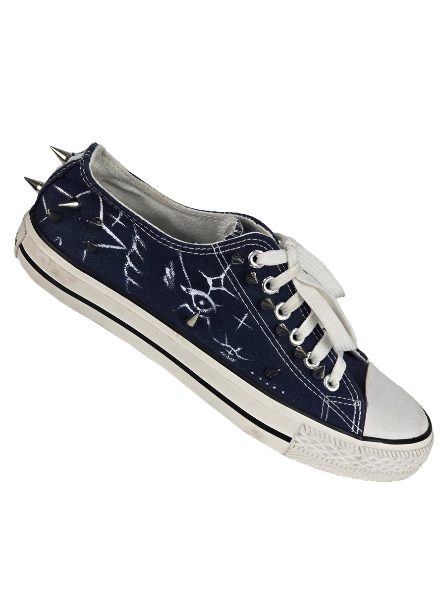 Кеды кастомные Eyes - фото 2 - rockbunker.ru