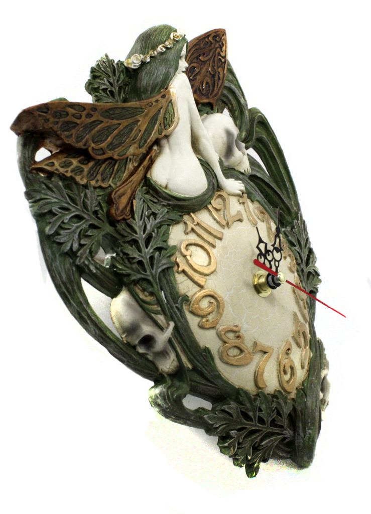Часы настенные Alchemy Gothic V22 Green Fairy Absinthe - фото 3 - rockbunker.ru