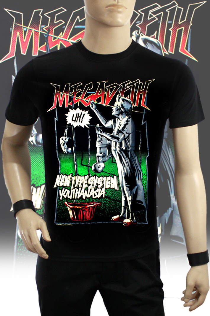 Футболка New Type System Megadeth Youthanasia - фото 1 - rockbunker.ru