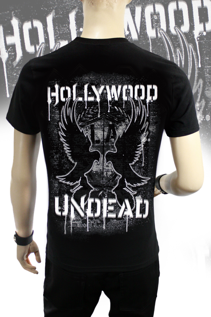 Футболка Hollywood Undead LA - фото 2 - rockbunker.ru