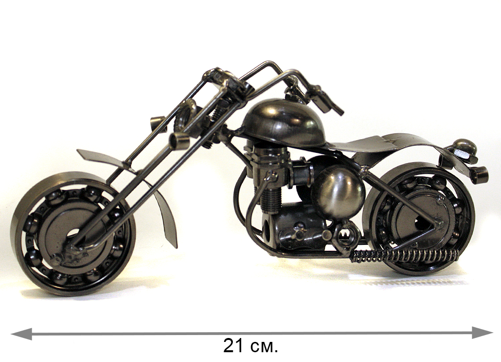 Сувенирная модель Мотоцикл ручной работы МРС028 - фото 3 - rockbunker.ru