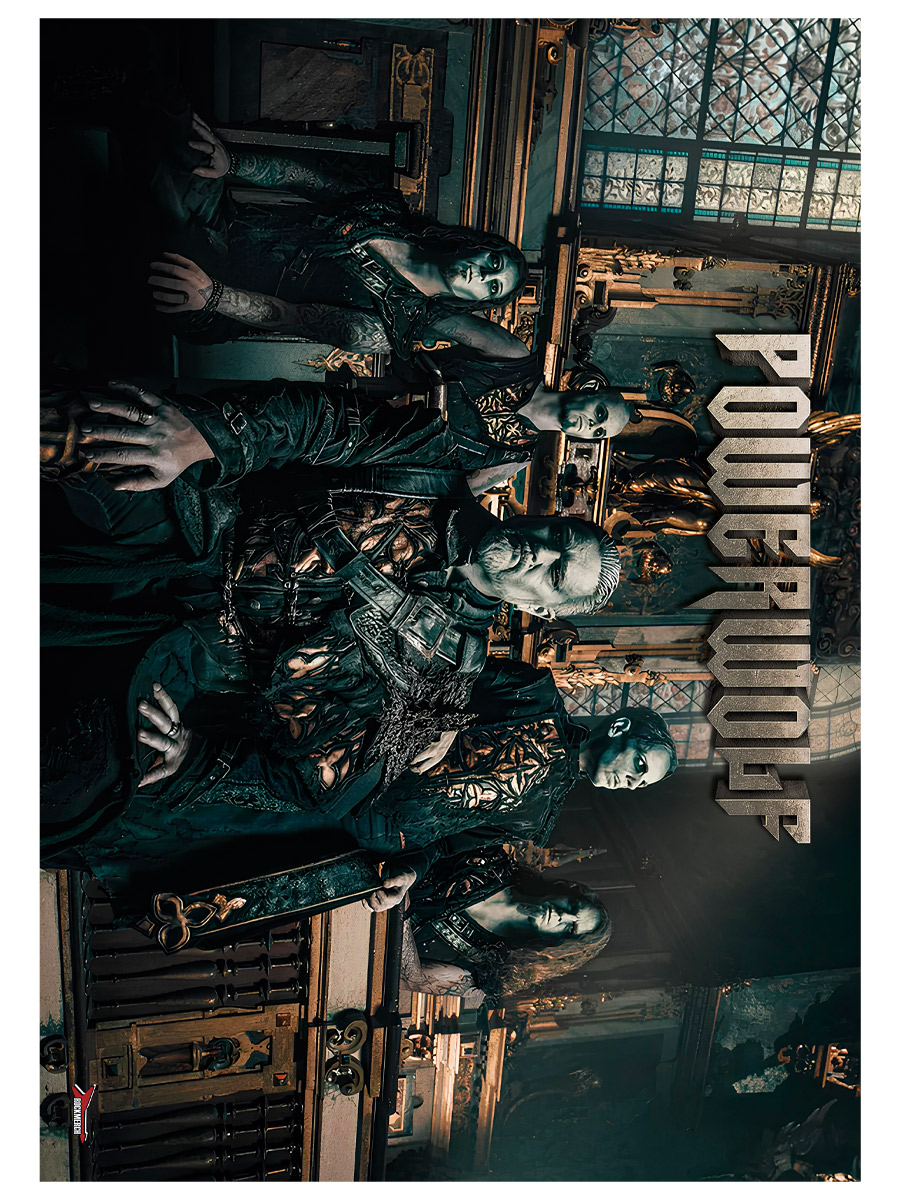 Плакат самоклеющийся на стену  Powerwolf - фото 1 - rockbunker.ru