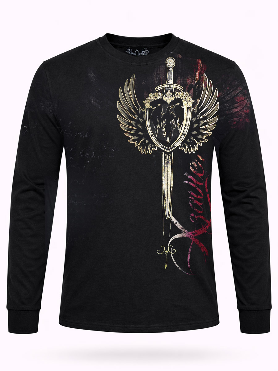 Футболка Xzavier с длинным рукавом Sheild Of Faith - фото 1 - rockbunker.ru