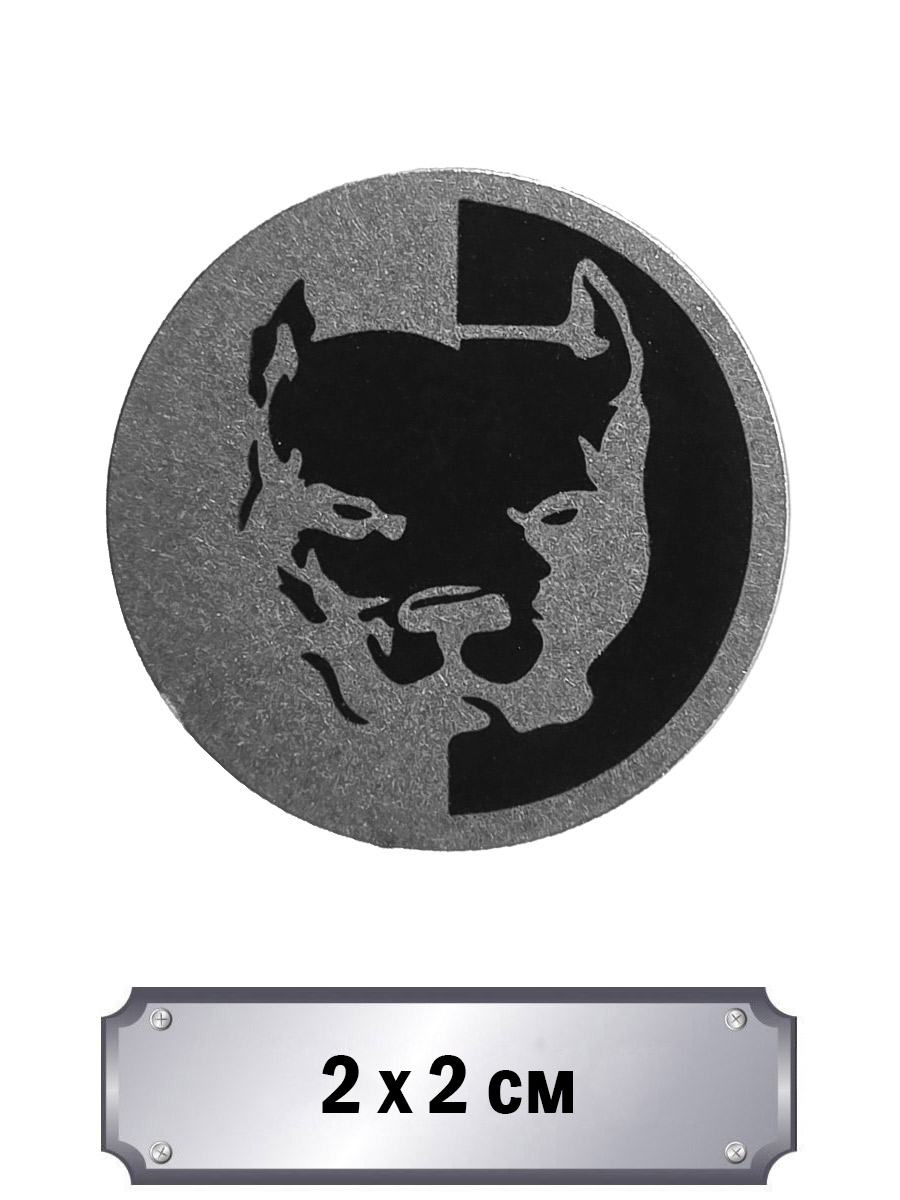 Значок-пин Питбуль - фото 1 - rockbunker.ru